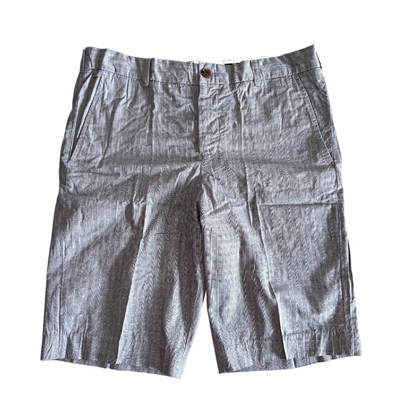 NWT French Connection Gunmetal Grey 100% Cotton Shorts Men's 34 - Picture 1 of 7